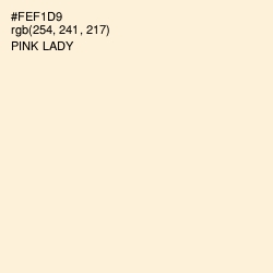 #FEF1D9 - Pink Lady Color Image